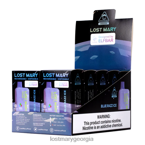 F4XTN14 - LOST MARY flavours ranked - Blue Razz Ice LOST MARY OS5000