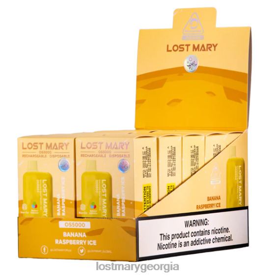 F4XTN4 - LOST MARY flavours ranked - Banana Raspberry Ice LOST MARY OS5000